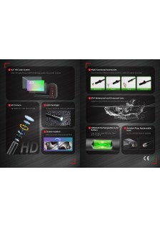 ENDOSCOPE INDUSTRIEL UT667 - 1m DE SONDE - ÉCRAN IPS 4,3' - IP67
