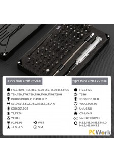 COFFRET DE TOURNEVIS DE PRÉCISION - 89 PIÈCES