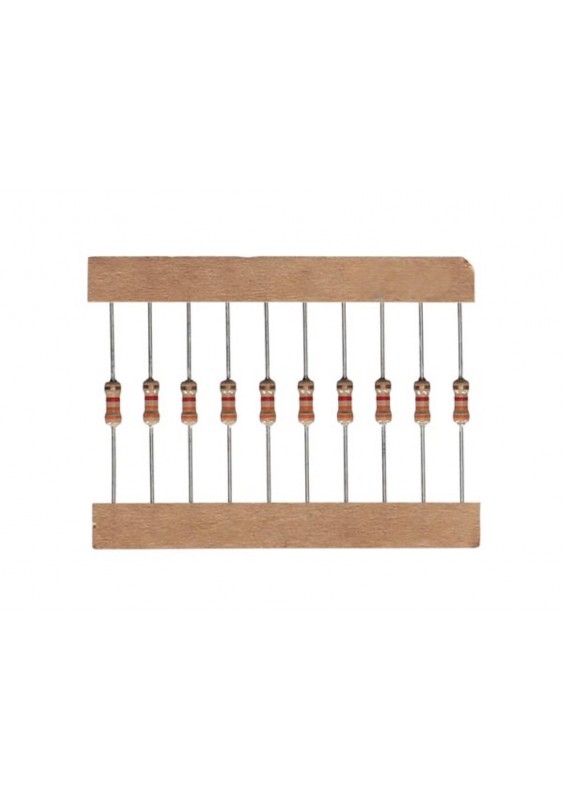 RÉSISTANCES CARBONE 1/4 W - LOT DE 10 PIÈCES