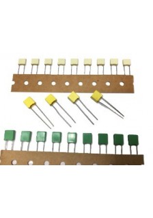 CONDENSATEURS POLYESTER MKT LCC - 63V - DE 1,0nF À 1,0µF