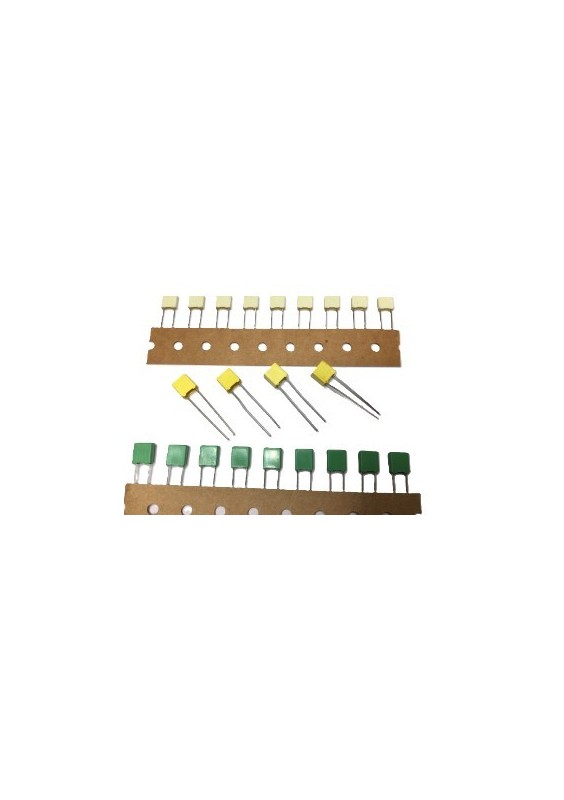 CONDENSATEURS POLYESTER MKT LCC - 63V - DE 1,0nF À 1,0µF