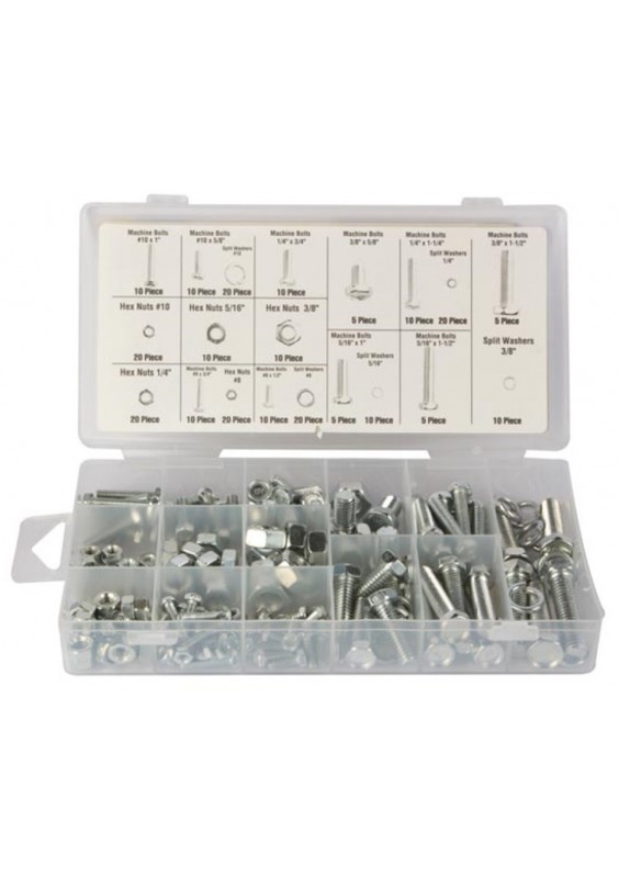 ASSORTIMENT ÉCROUS ET BOULONS - 240 PIÈCES