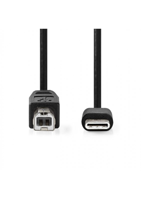 CÂBLE USB 2.0 USB-C MÂLE / USB-B MÂLE - 1m