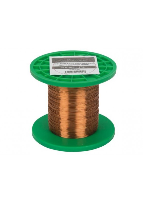FIL DE BOBINAGE Ø 0.2 mm - 178m - 97 Ohms