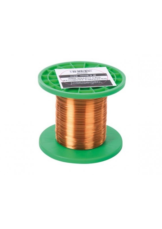 FIL DE BOBINAGE Ø 0.3mm - CUIVRE - 80m - 19 Ohms