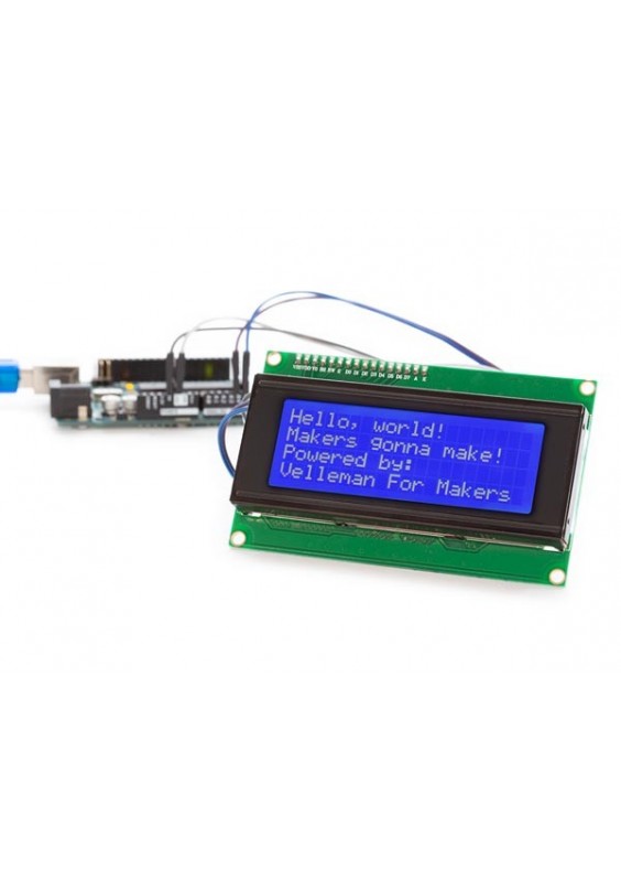 MODULE LCD 20x4 I²C POUR ARDUINO - RÉTROÉCLAIRAGE BLEU - WPI450