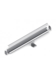 PROFILÉ ALU - 45°- 2m - DIFFUSANT TRANSPARENT