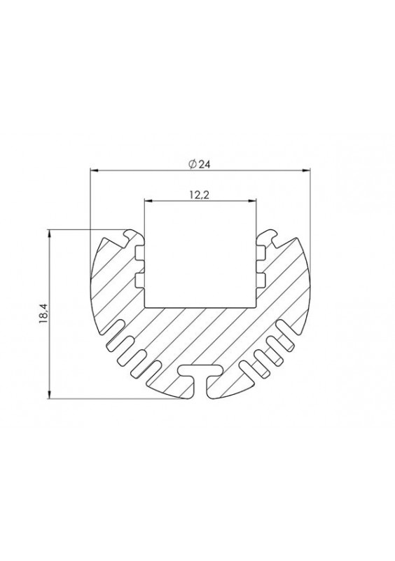 2x Embouts Pour Le Modele Alu ECKE RUND De Alumino Un Sans Et