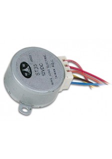 MOTEUR PAS A PAS 12VCC 60mA (ANGLE 7.5° / 48 PAS)