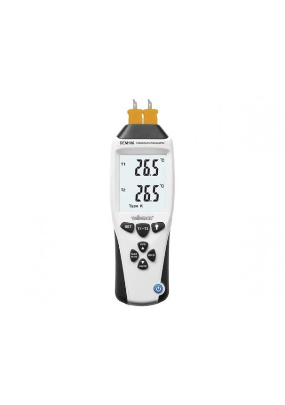 THERMOMÈTRE AVEC THERMOCOUPLES TYPES K/J