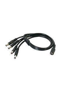 MULTIPRISES 2.1/5.5mm - 4 MALES - 1 FEMELLE