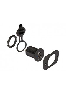 CHARGEUR DE VOITURE USB ENCASTRABLE (ENTRÉE 12-24 VCC, SORTIE 5 V)