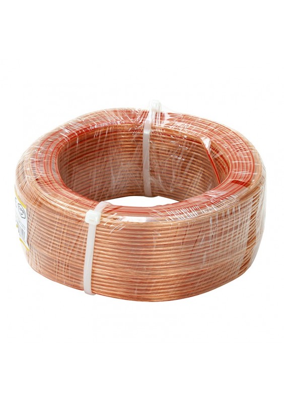 Câble translucide 2 x 0,75 mm² CCA - bobine de 50 m