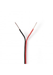 Câble haut parleur 2x 0.35 mm² Noir / Rouge 100m
