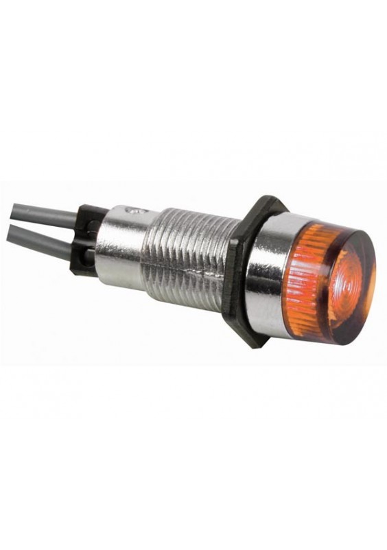 VOYANT ROND Ø 13mm 12V - ORANGE