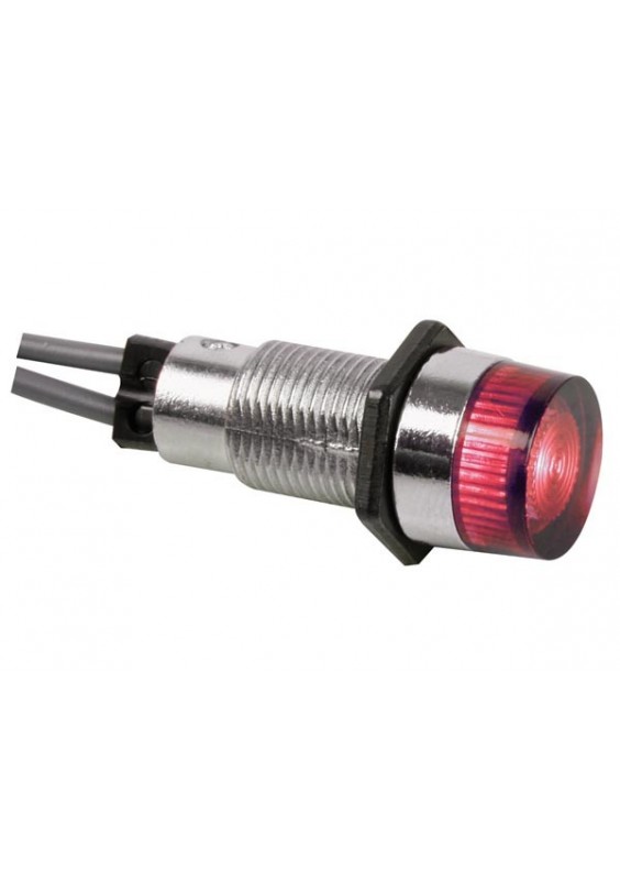 VOYANT ROND Ø 13mm 12V - ROUGE