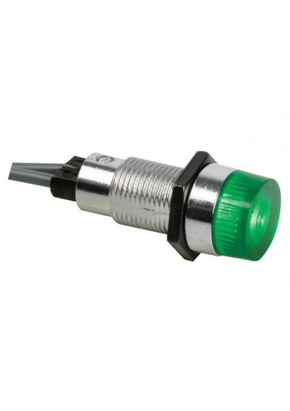 VOYANT ROND Ø 13mm 12V - VERT