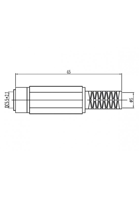 2 Fiches Alimentation Femelle Bakélite Pour Jack 2.1 Mm - Isolées - Neuf