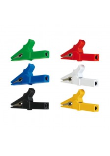 JEU DE 6 PINCES CROCODILE 4mm