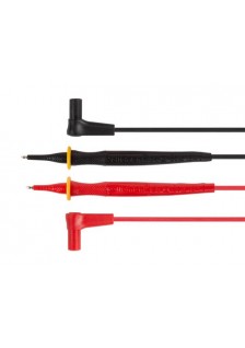 JEU DE CORDONS DE MESURE EN PVC - CAT III 600 V - 12 A - 18 AWG - LONGUEUR 70 cm