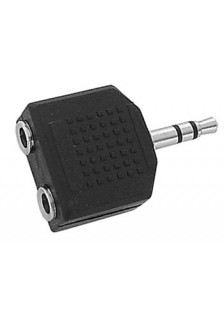 DOUBLE JACK FEMELLE 3.5mm STÉRÉO VERS JACK MÂLE 3.5mm STÉRÉO