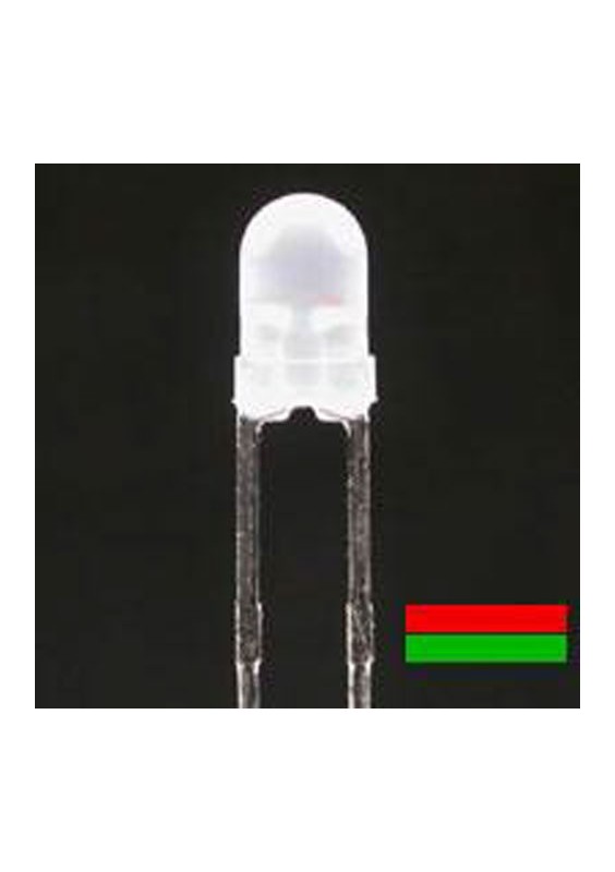 LED Ø3 mm BICOLORE ROUGE VERTE 2 PATTES