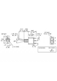INVERSEUR VERTICAL SPDT ON-OFF-ON