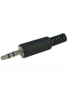 JACK MÂLE 3.5mm STÉRÉO - PLASTIQUE NOIR