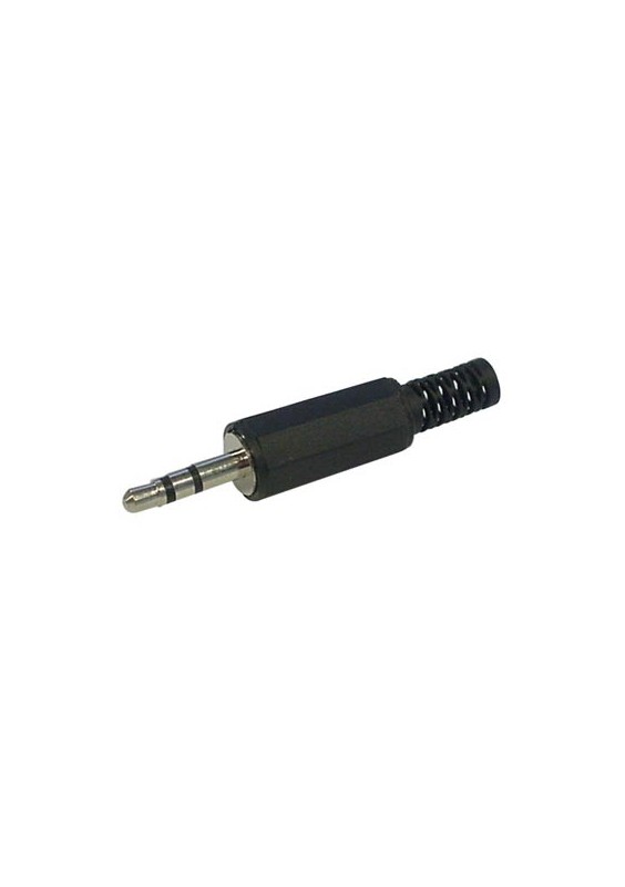 JACK MALE 3.5mm STEREO PLASTIQUE NOIR