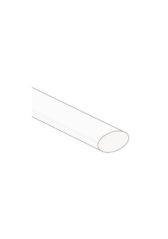 GAINE THERMO 2:1 - 12.7mm - BLANC - 1.2m