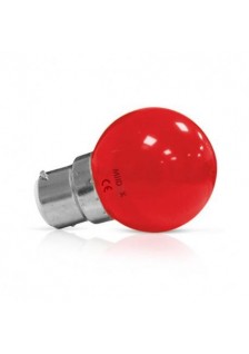 AMPOULE LED B22 BULB 1W ROUGE BLISTER X 2