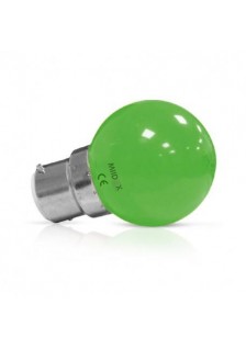 AMPOULE LED B22 BULB 1W VERT BLISTER X 2