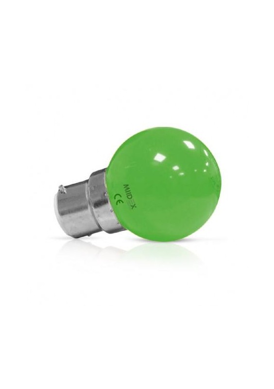 AMPOULE LED B22 BULB 1W VERT BLISTER X 2