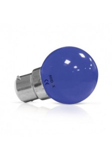 AMPOULE LED B22 BULB 1W BLEU BLISTER X 2