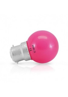 AMPOULE LED B22 BULB 1W ROSE BLISTER X 2