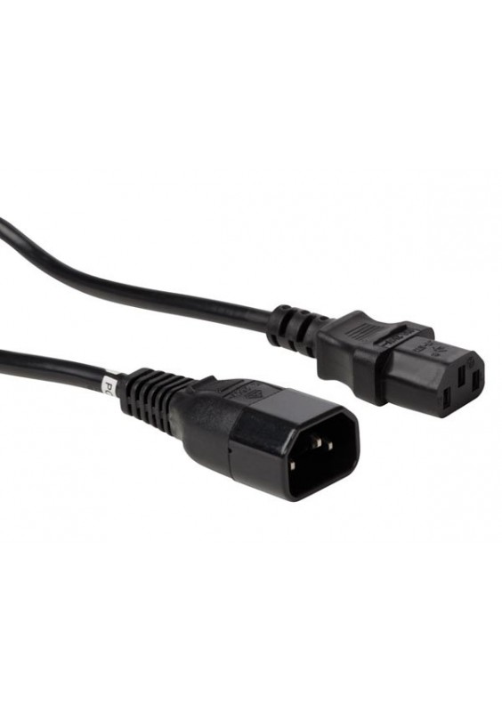 PROLONGATEUR IEC-320-C13 /IEC-320-C14  NOIR - 1.80m