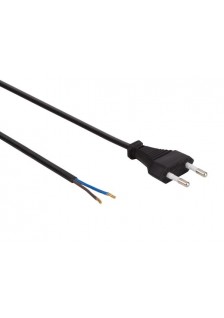 CÂBLE D'ALIMENTATION CEE 7/16 "FICHE EURO" NOIR - 1.8m