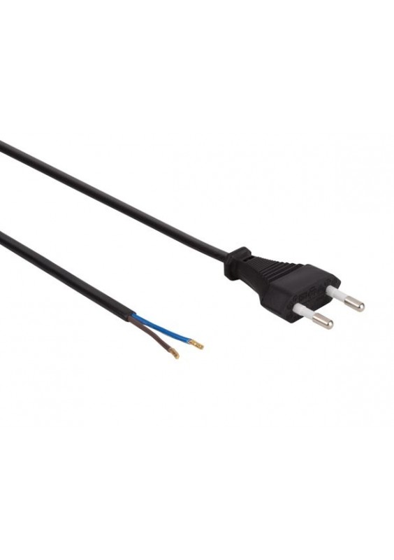 CÂBLE D'ALIMENTATION CEE 7/16 "FICHE EURO" NOIR - 1.8m