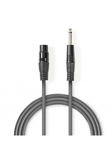 CORDON XLR FEMELLE / JACK 6.35 MÂLE - 1.5m