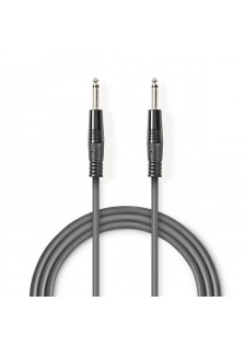 CORDON JACK 6.35 MÂLE/ JACK 6.35 MÂLE - 5m