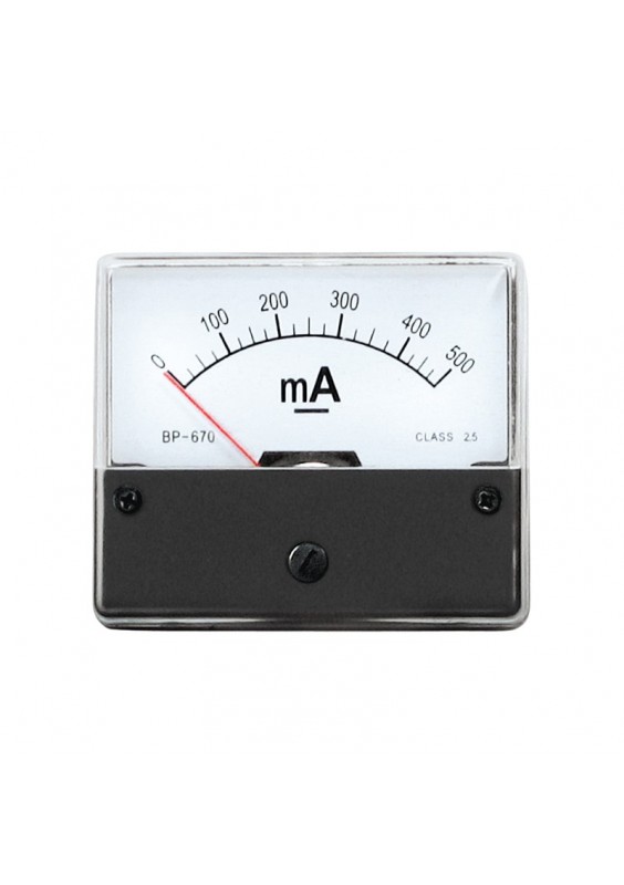 Galvanomètre 0-500mA DC