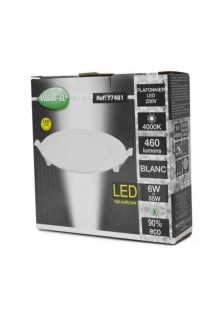 PLAFONNIER LED BLANC Ø128mm 6W 4000K