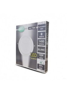 PLAFONNIER LED BLANC Ø300mm 18W 4000K