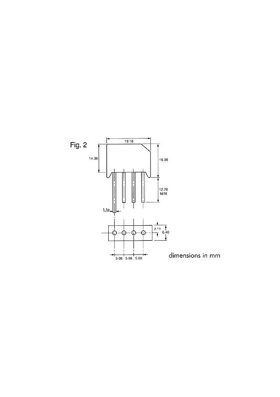 PONT DE DIODES 2A 800V