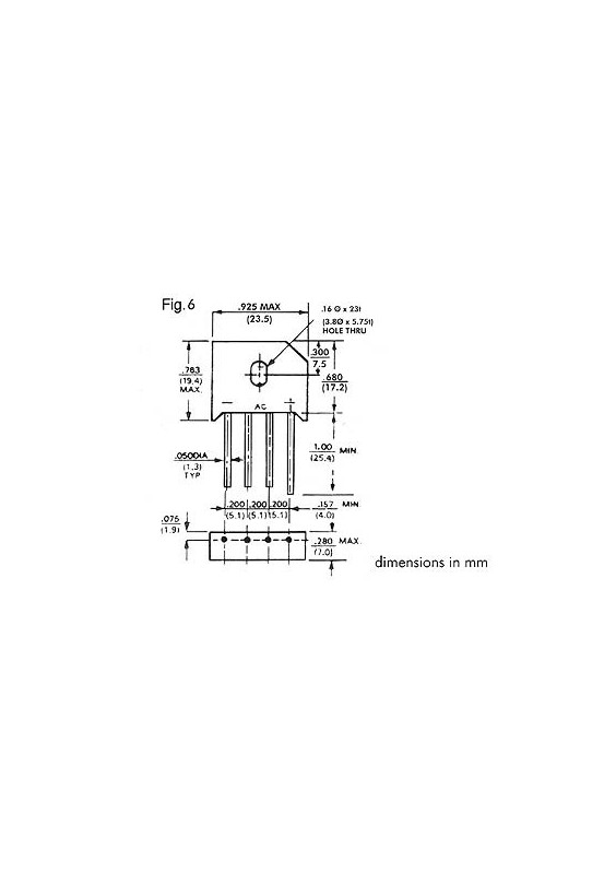 PONT DE DIODES 4A 800V