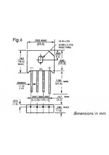 PONT DE DIODES 6A 800V