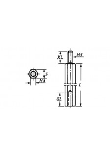 10 ENTRETOISES MÉTALLIQUES MÂLES-FEMELLES 25mm M3