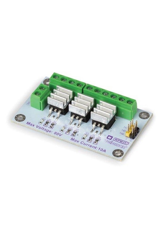 MODULE MOSFET (IRF540NS) HAUTE PUISSANCE - 3 CANAUX - WPM357