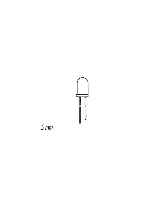 DIODE D'EMISSION INFRAROUGE TRANSLUCIDE 5mm940mn