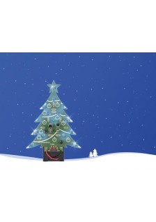 SAPIN DE NOËL À LED - BLEU - INTERRUPTEUR ON/OFF WSSA100B